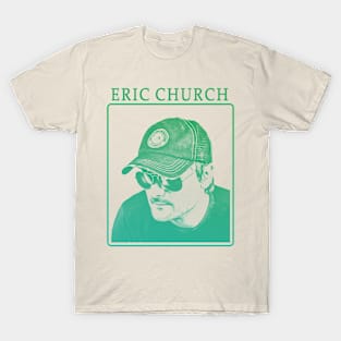 eric church - green solid style, T-Shirt